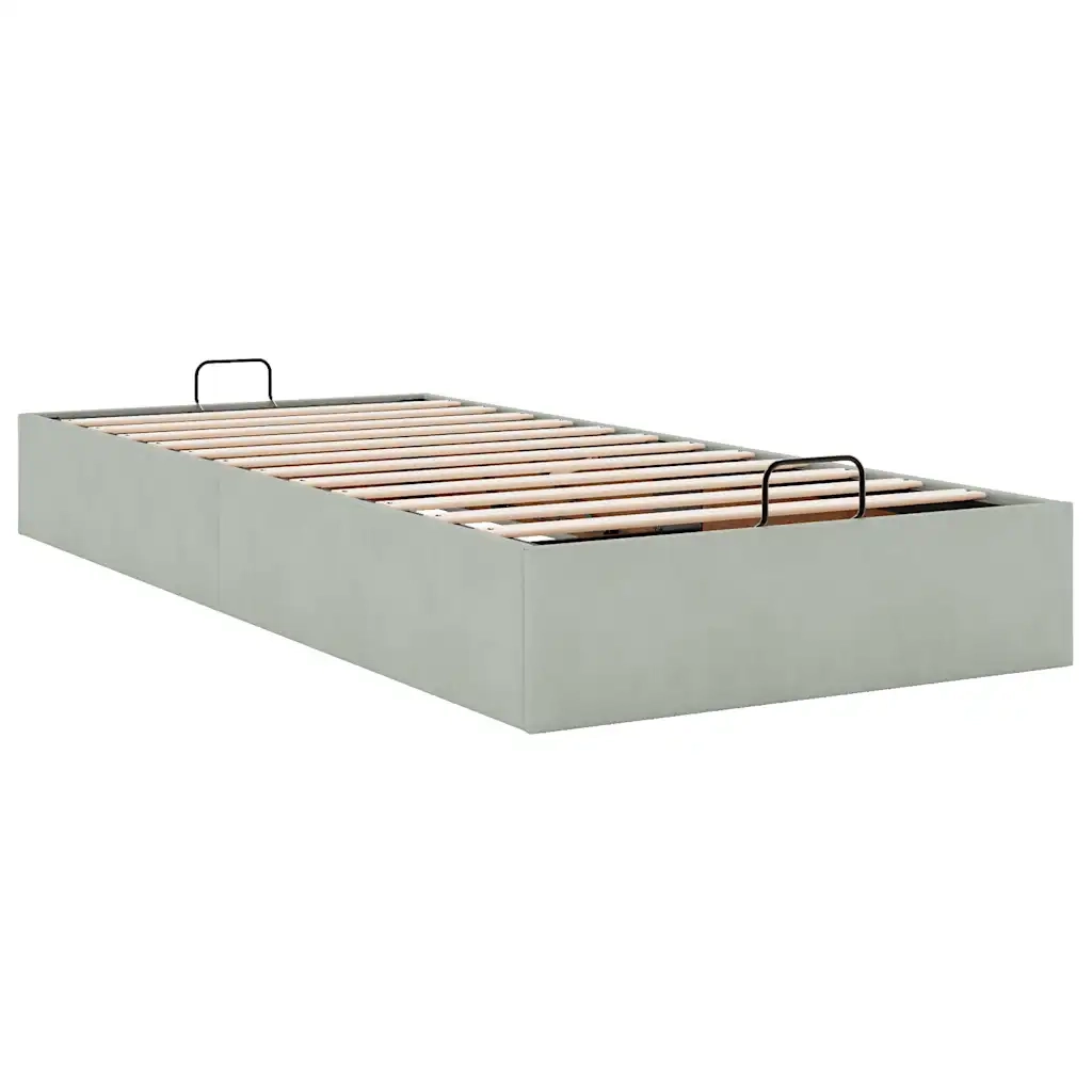 Struttura Letto Pouf Senza Materasso 100x200 cm Velluto 3310943