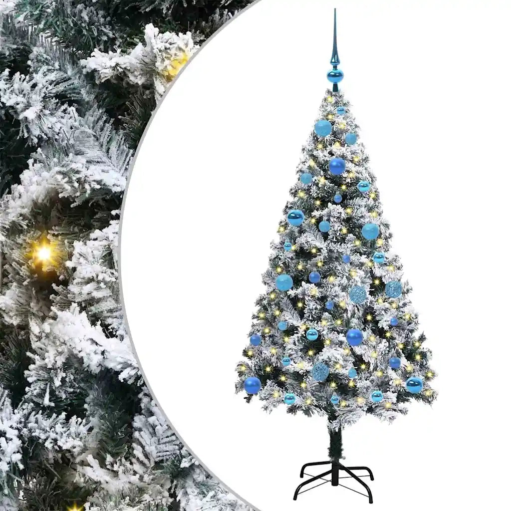 Albero di Natale artificiale con 150 LED Bianco 150 cm 3396956