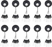 Stopper per Bobber in Cilindro Nero - Float Sinker Stoppa - Larghezza Stoppa Attrezzo da Pesca Gear M Dimensione .