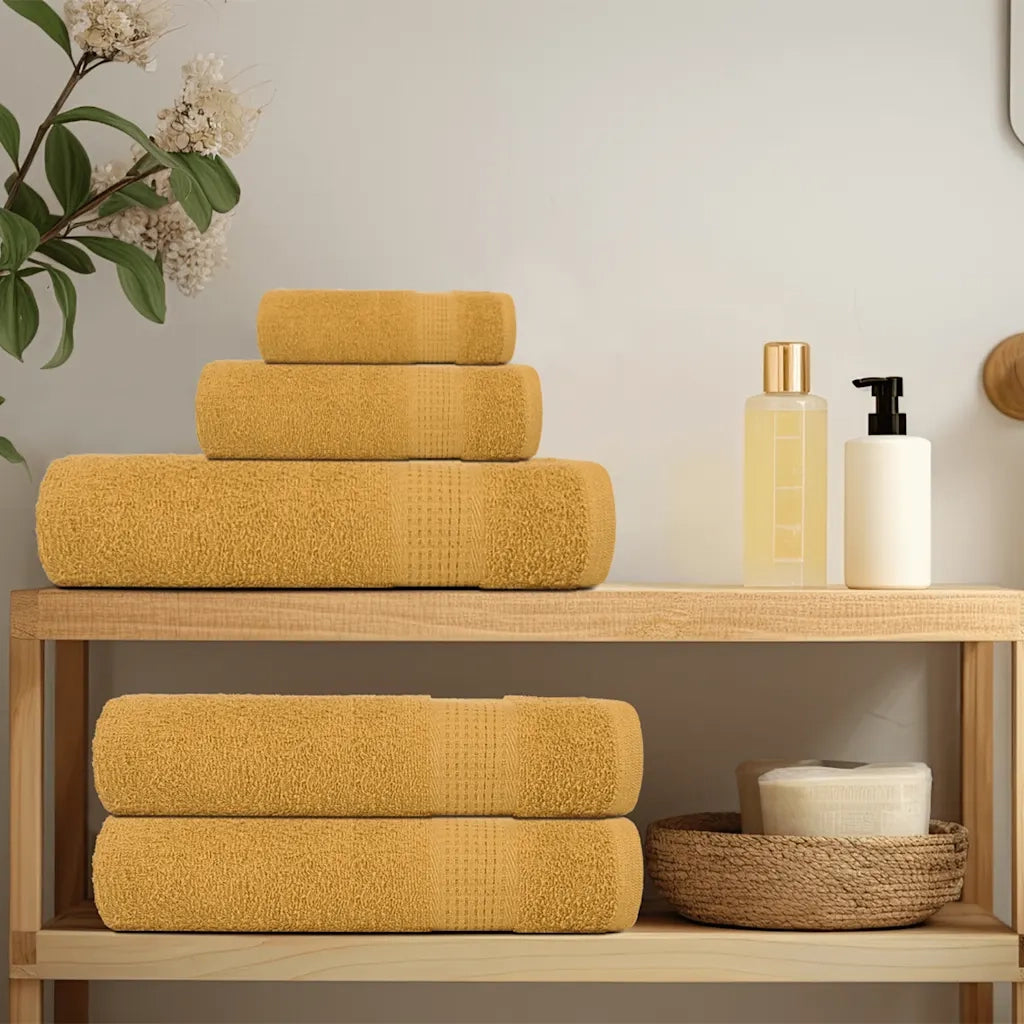 Asciugamani per ospiti FROGN 10 pz | Teli per bagno Oro 30x50 cm 360 g/m2