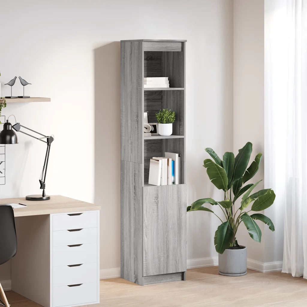 Credenza Grigio Sonoma 37,5x35x180 cm in Legno Multistrato 861675