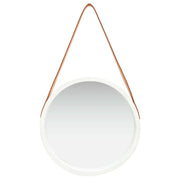 Specchio da Parete | Specchio decorativo con Cinghia 40 cm Bianco