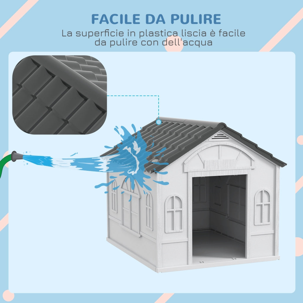 Cuccia per Cani Impermeabile ¨C Xylo ¨C Grigio, PP, 65x75.7x63 cm
