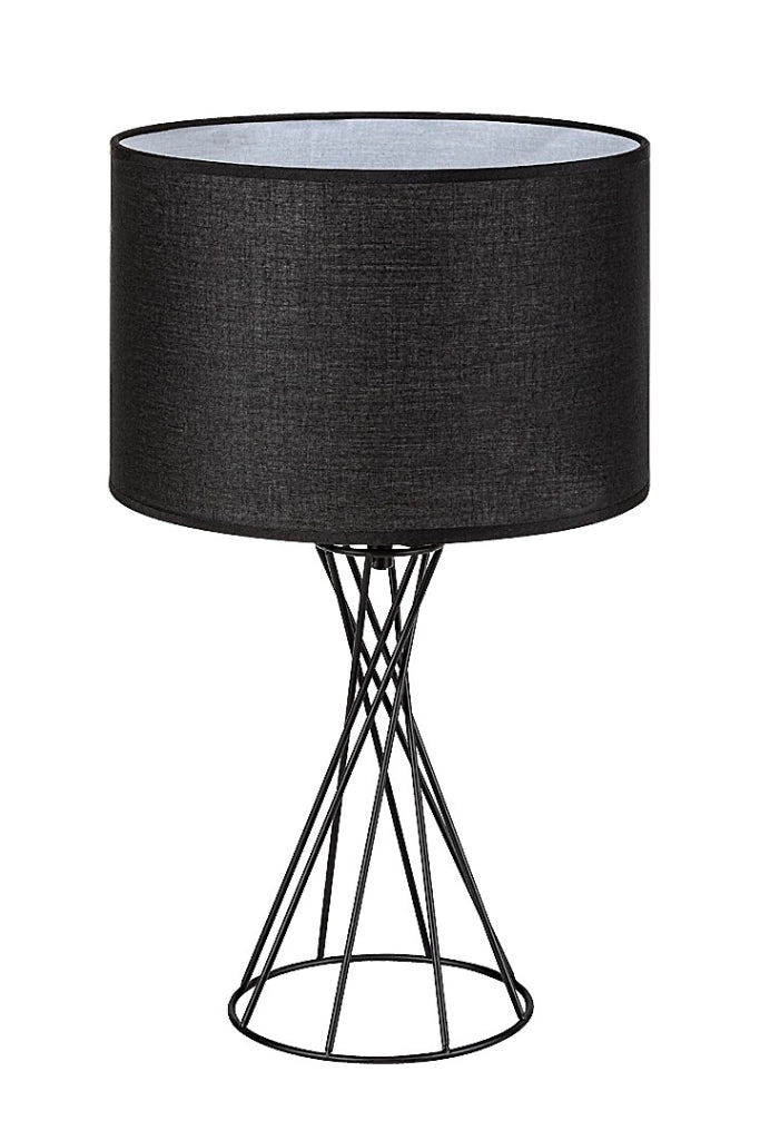 Lampada da tavolo Nivra nera 1xE27 Rabalux