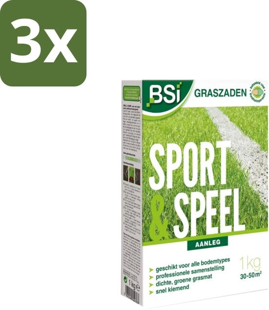 Erba Sportiva - 1 kg - Confezione in Bulk - 3 pezzi
