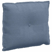 Cuscino per Schiena | Cuscino dorsale Blu 60 x 50 cm Tessuto in Cords