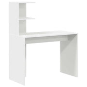 Scrivania | Tavolo da Ufficio Bianco 102 x 50 x 124 cm Legno multistrato