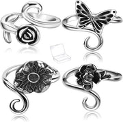 Anelli per dita regolabili - Set da 4 pezzi