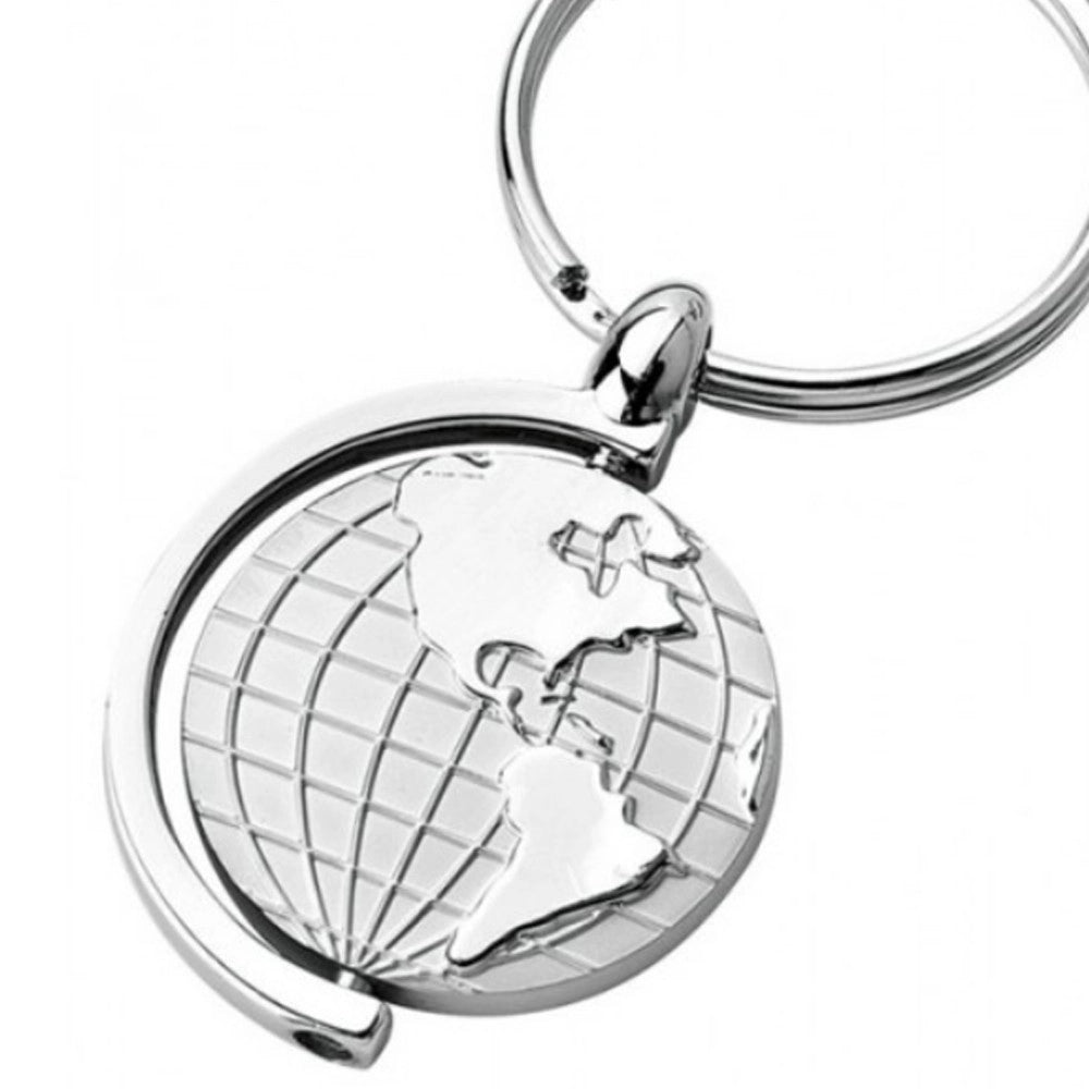 Trade Shop - 12 Portachiavi Porta Chiave Bomboniere Segnaposto Mappamondo Rotante Globo Terra -