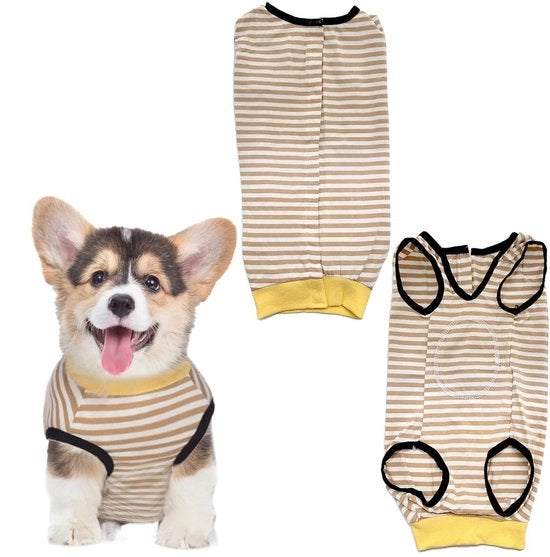 Kit di cura per cani - corsetto XL - adattabile/comfortevole - impermeabile/bloccante - morbido/elasticizzato - cinture regolabili - materiale cotone - kit di cura per ferite