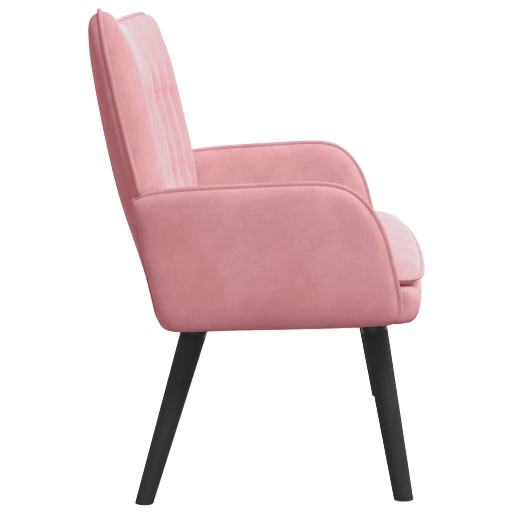 Sofa a Due Posti Rosa 115 x 61 x 87 cm Velluto 42028916