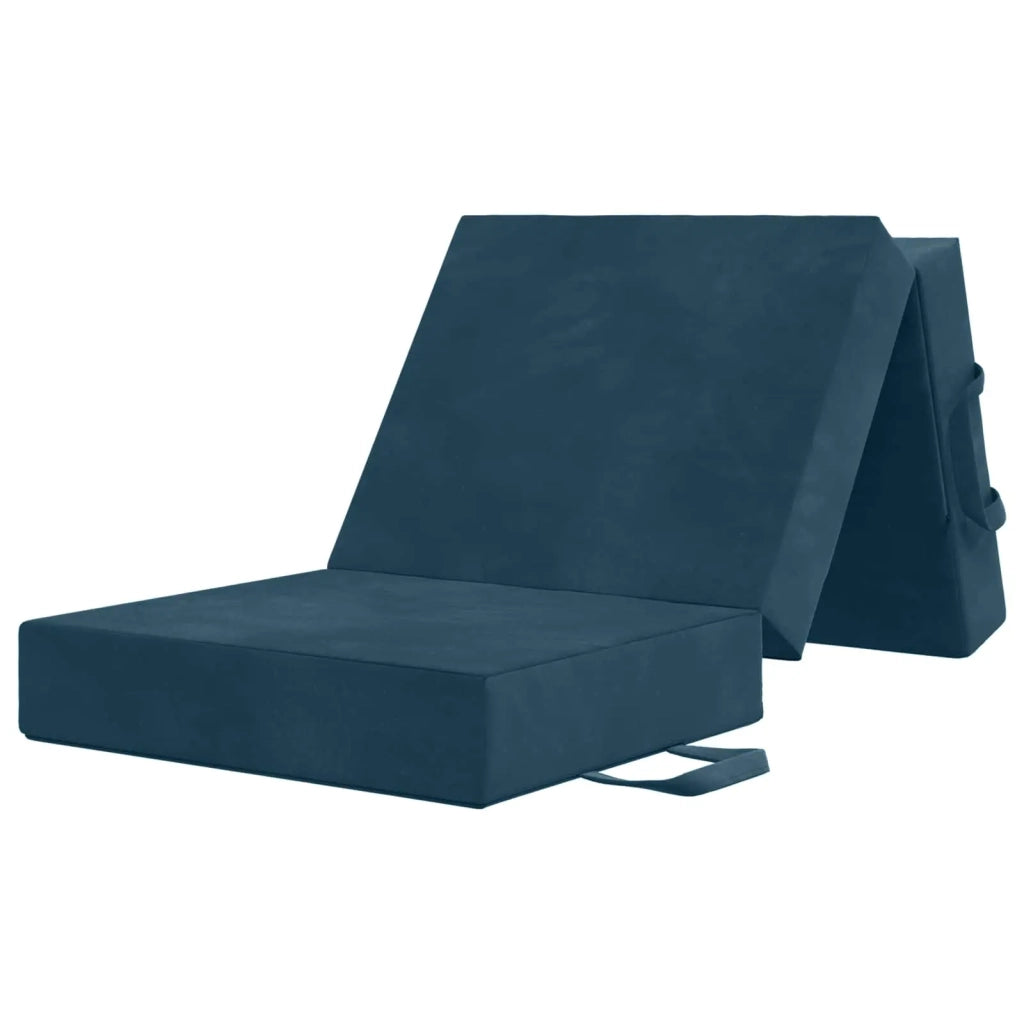 Divano Letto Pieghevole 75 x 63 x 45 cm Blu 900142