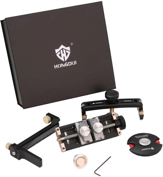 Guida di abrasione HD29, lavorazione del legno, sistema di abrasione, cacciavite, attrezzo di abrasione, ausilio di abrasione, misuratore di angolo, guida di abrasione (per raspa) - mandibole allungate