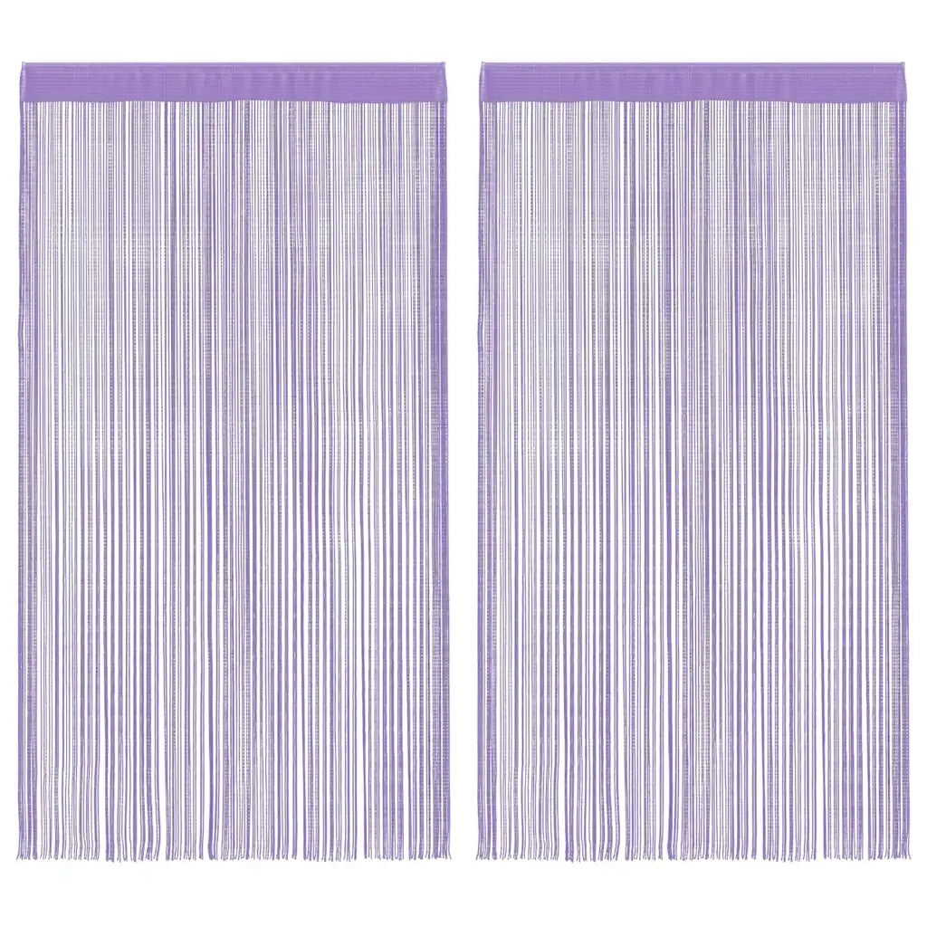 Tende a Filo 2 pz Viola 140x250 cm
