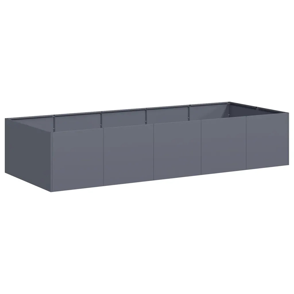Fioriera Antracite 200x80x40 cm in Acciaio