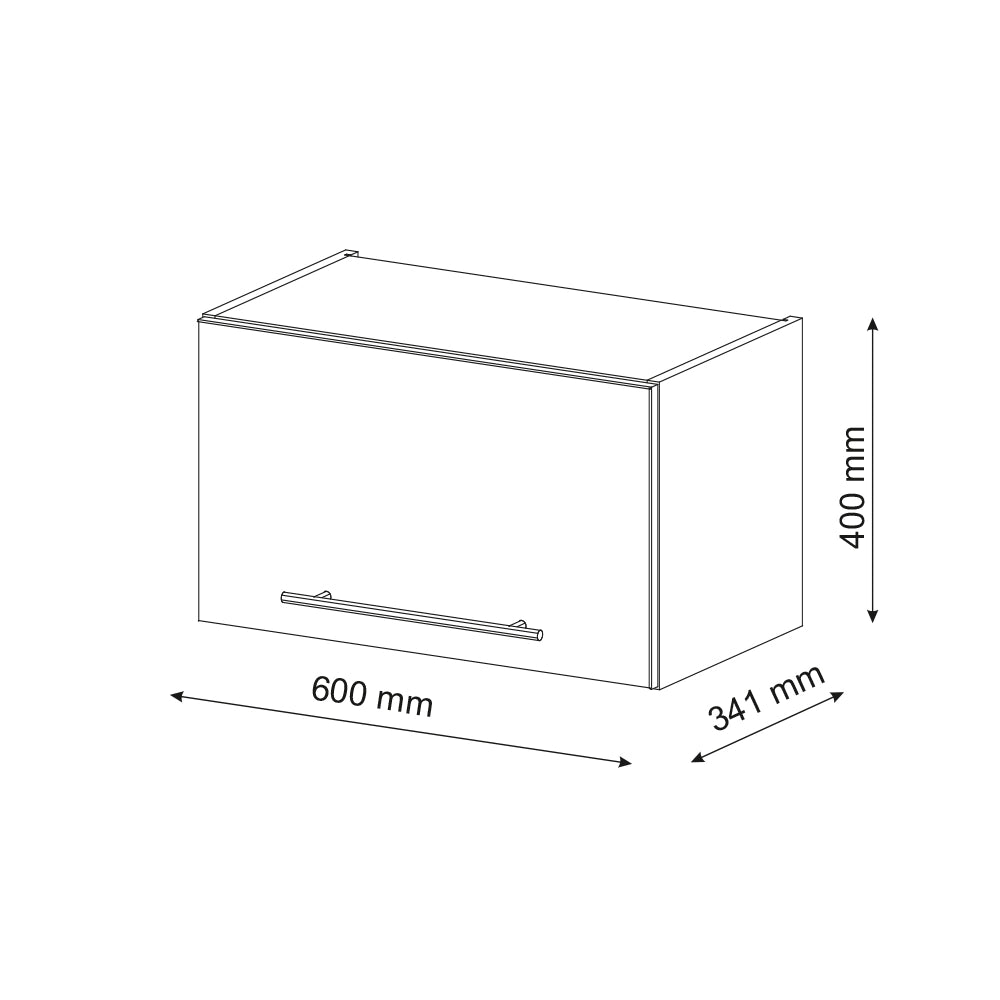 Vicco Mobile bagno Antracite 60 x 40 cm Piatto