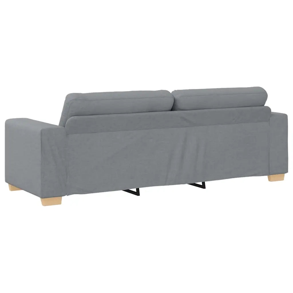 Set di divani con cuscino con cuscino Grigio Tessuto 3324628