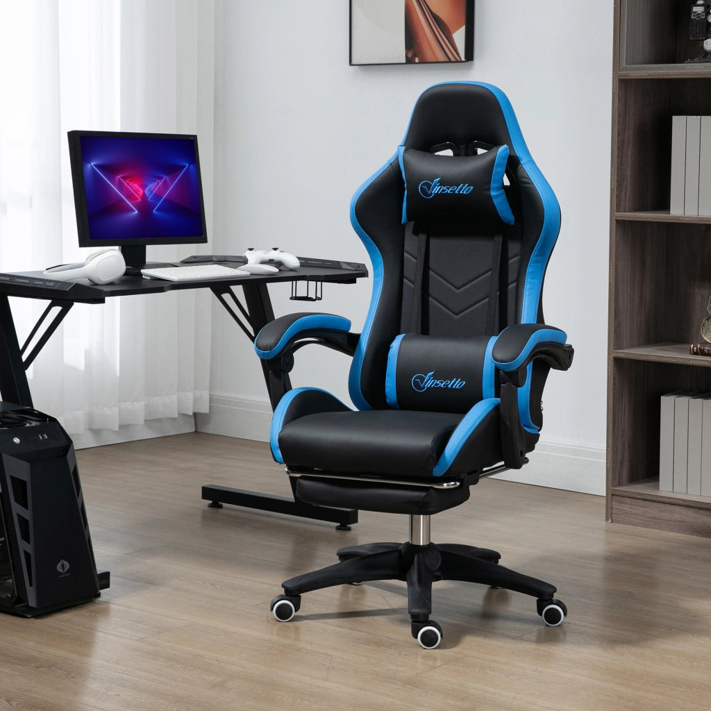 Sedia da Gaming ¨C Minimal ¨C Blu e Nero