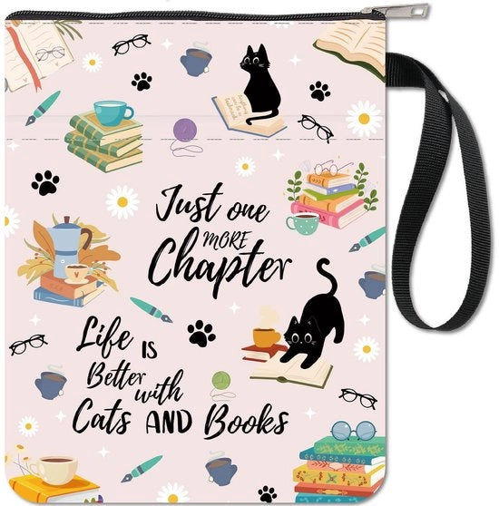 Protezione per libri in carta - Copertina protettiva per libri in carta - Felpa lavabile per protezione - Disegno fiore di caffè - Ideale per appassionati di lettura - Cuscino di protezione aggiuntivo