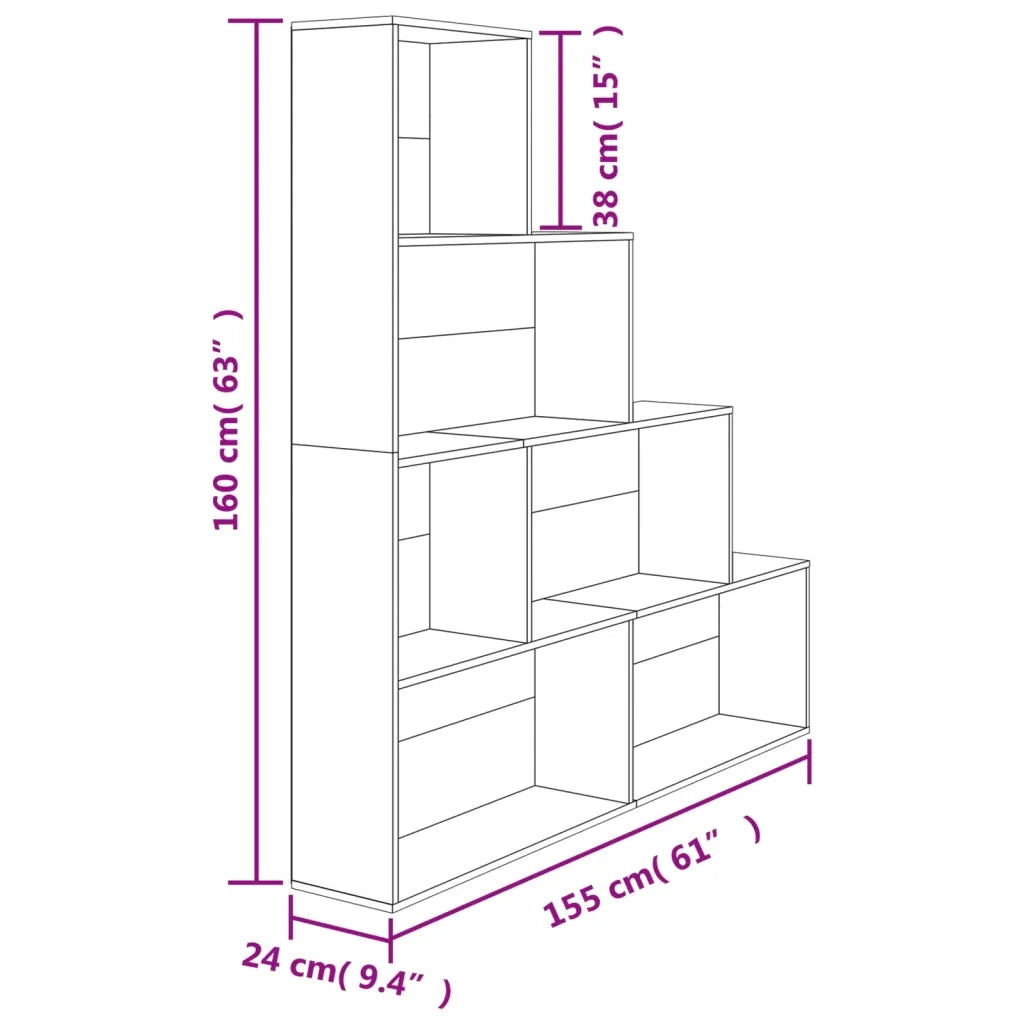 Divisorio-Paravento Grigio Cemento 155x24x160 Legno Multistrato
