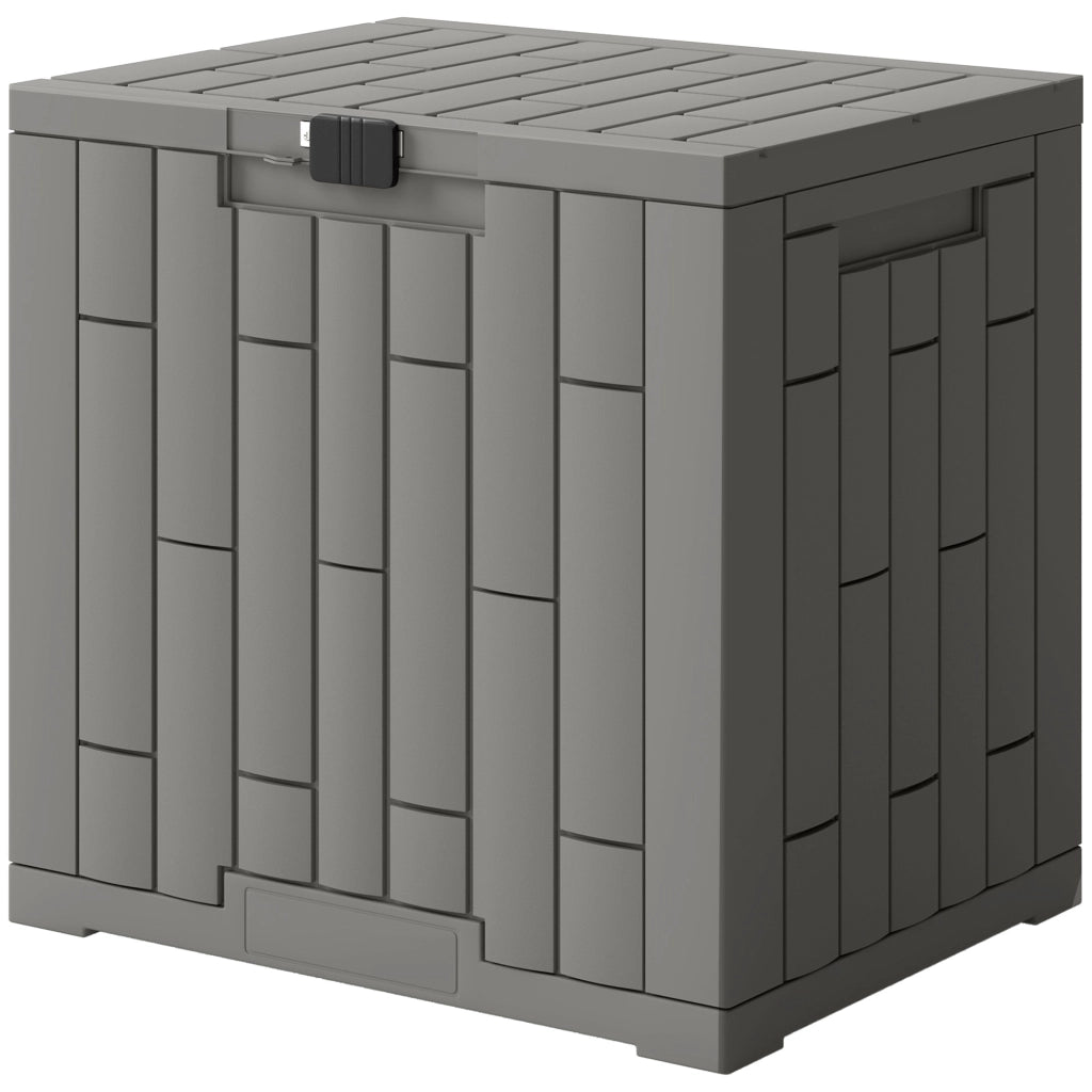Ba¨²le per Esterno con Serratura ¨C Minimal ¨C Grigio 114L