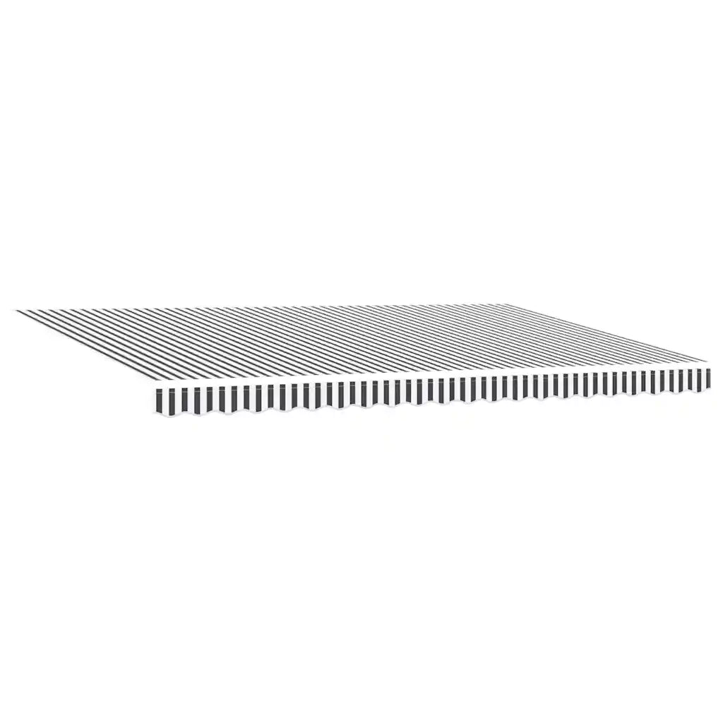 Tenda Retrattile Antracite e Bianca 5x3 m Tessuto e Alluminio 3216142