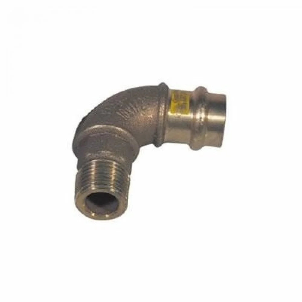 Viega gomito maschio in bronzo a press are d.22x3/4  b07wqntdq5