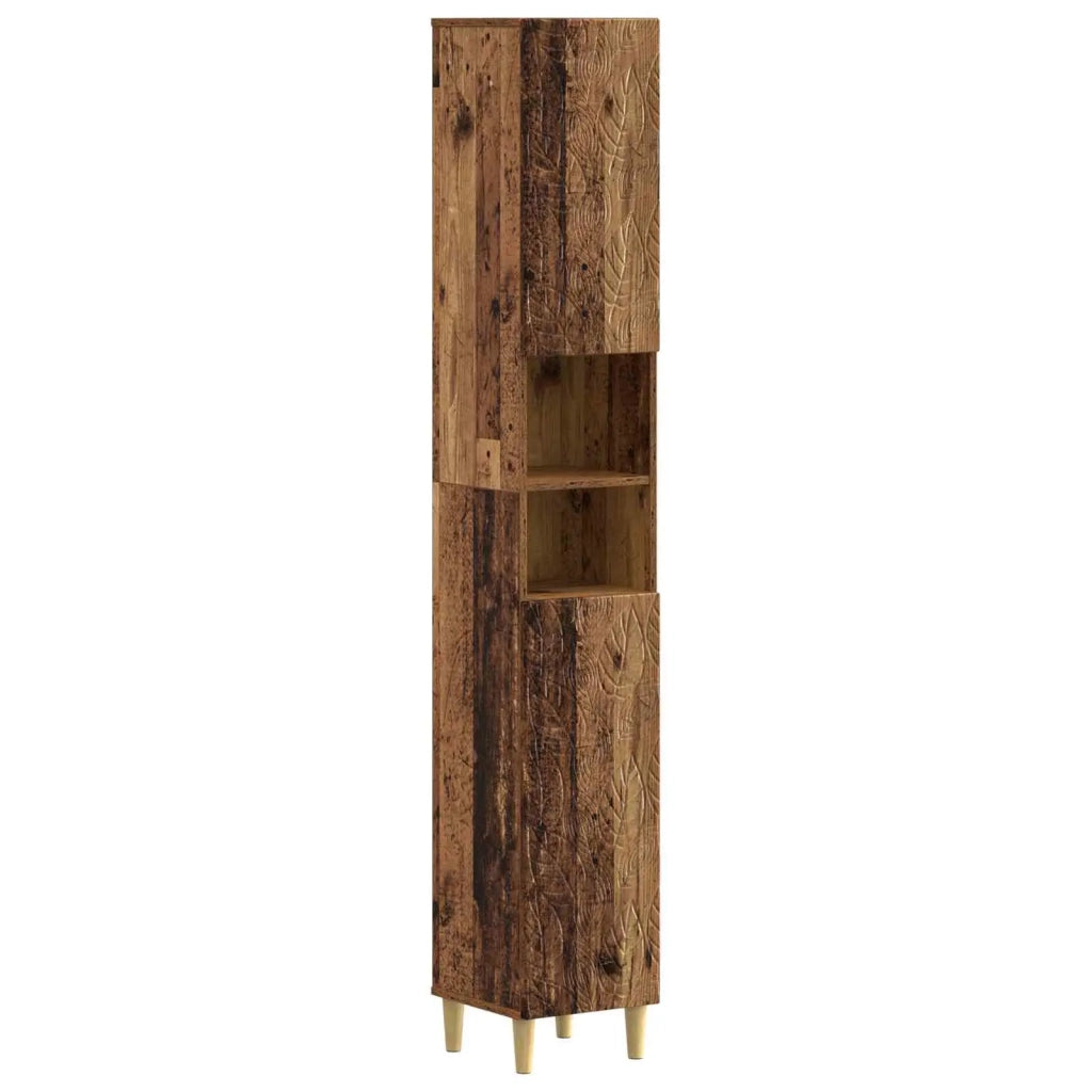 Set di Mobili da Bagno da 4 Pezzi DELFT Legno antico 3417952