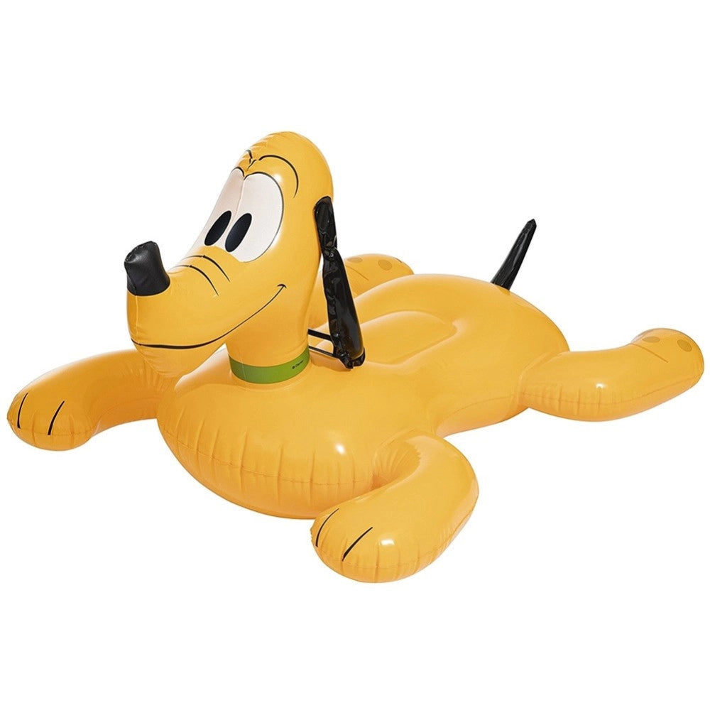 Trade Shop - Disney Pluto Cavalcabile Gioco Gonfiabile Bambini 117 X 107 Cm Mare Piscina -