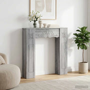 Cornice per camino Sonoma grigio 102 x 20 x 102 cm 8006639
