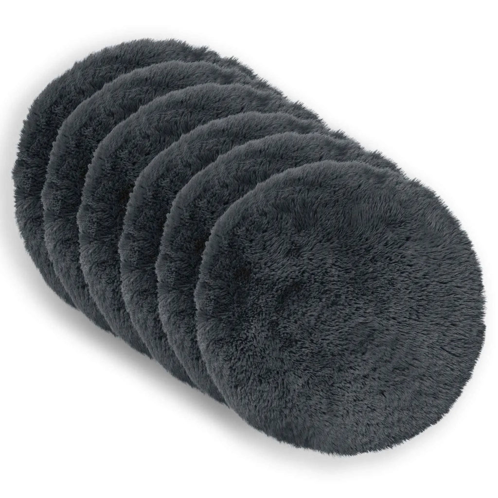 Federa 6 pcs HEERLEN Antracite Ø 50 cm Fleece PV 922752