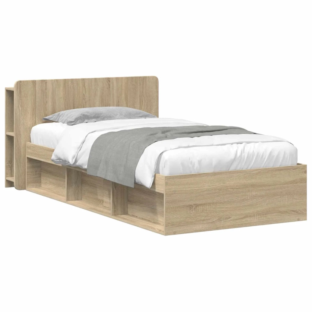 Telaio del letto con storage Rovere Sonoma 75 x 190 cm 3433318