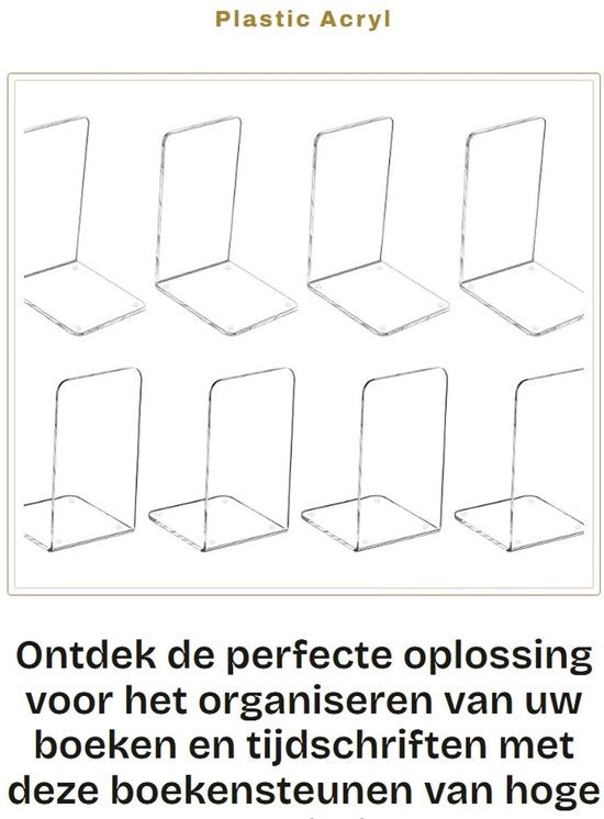 Supporto per libri in acrilico - Decorativo - Organizzatore per libri e riviste - Adatto per CD/DVD e riviste - Codice prodotto: 123456 - Modello: SC-001 - Dimensioni: ...