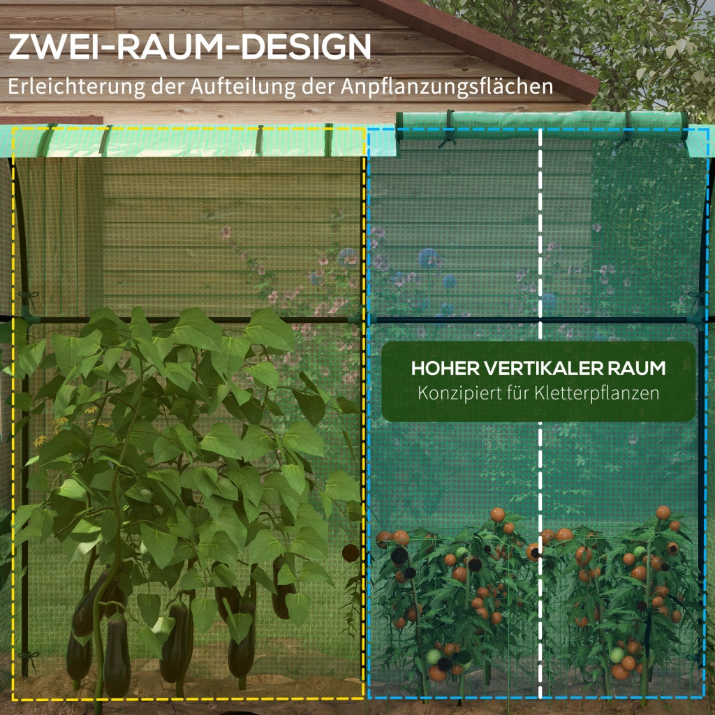 Serra da giardino pieghevole ¨C Minimal ¨C Verde 185x94x150 cm