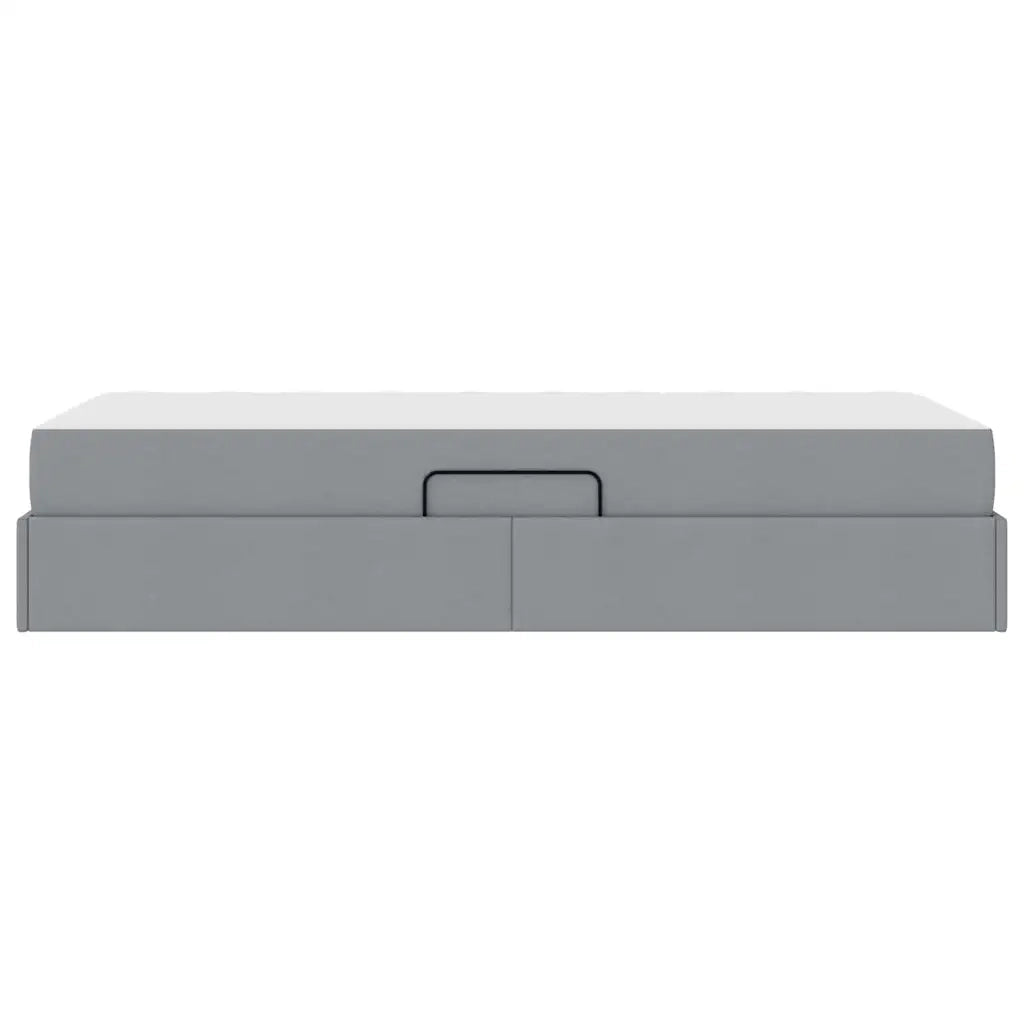 Letto con contenitore e materasso Grigio chiaro 100 x 200 cm 3399640