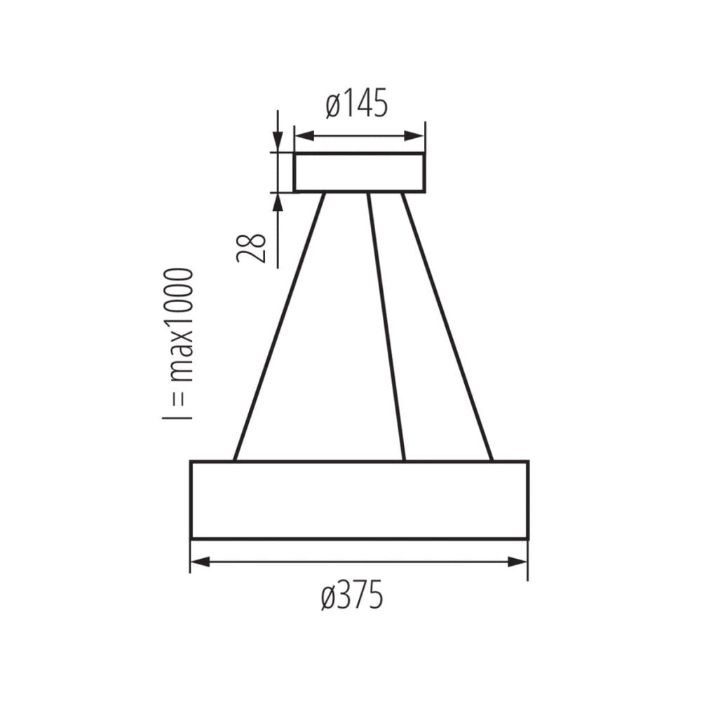 Lampada a sospensione JASMIN legno Ø37,5 2xE27 Kanlux