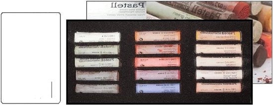 15 colori pastello morbidi extra - extra fine - Made in Germany