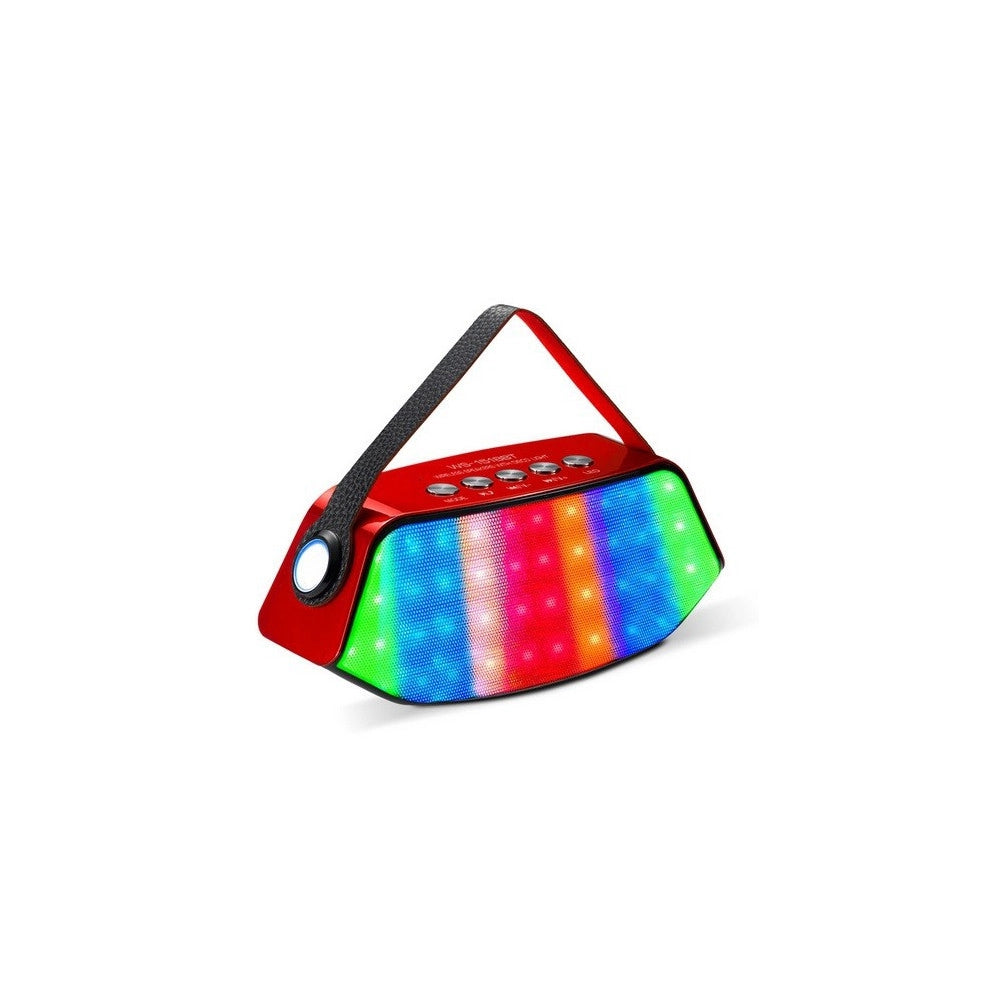 Trade Shop - Cassa Speaker Bluetooth Portatile Led Usb Vivavoce Radio Fm Smartphone Ws1518bt -