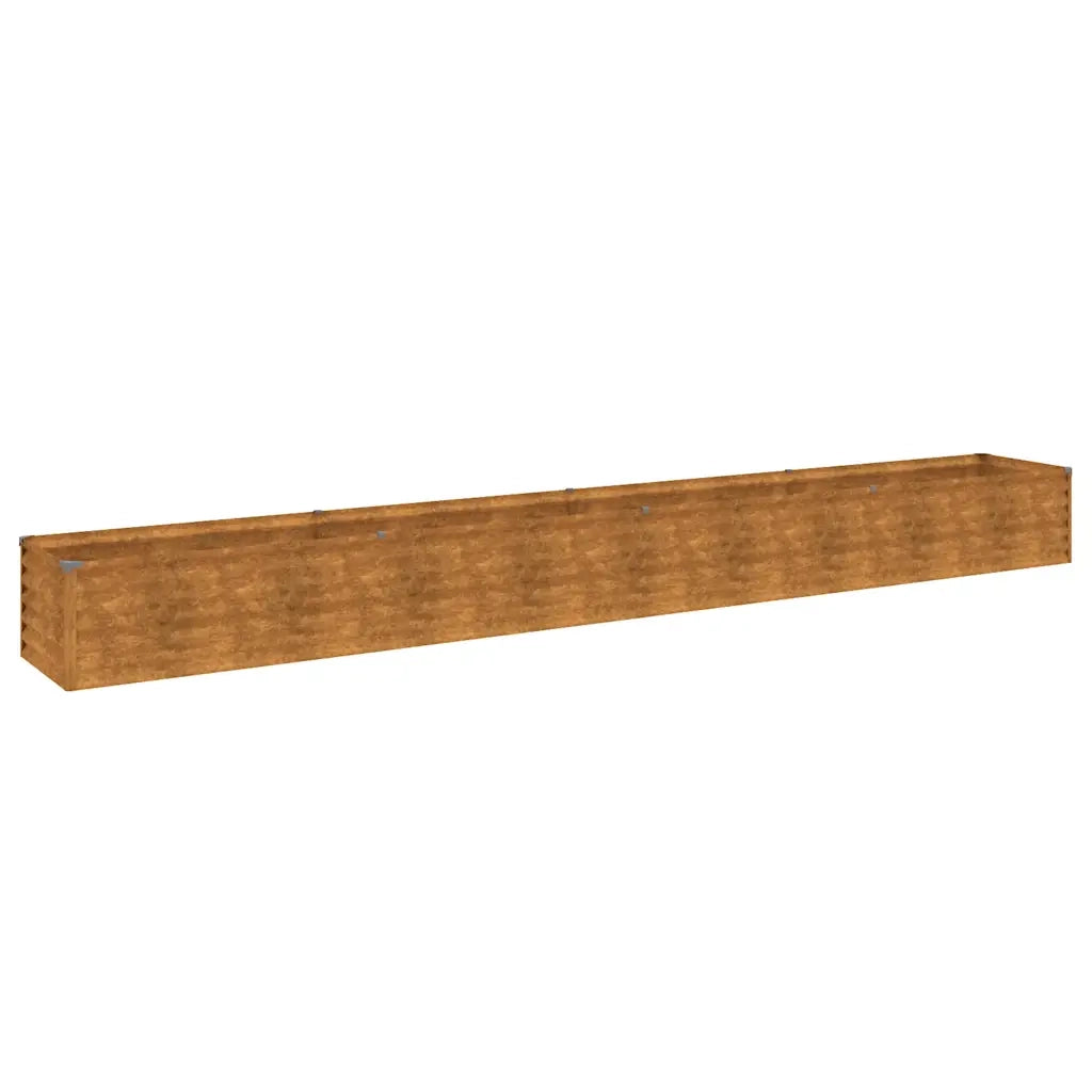 Fioriere | Cassetta per fiori | Letto Rialzato da Giardino 386x50x36 cm Acciaio Corten
