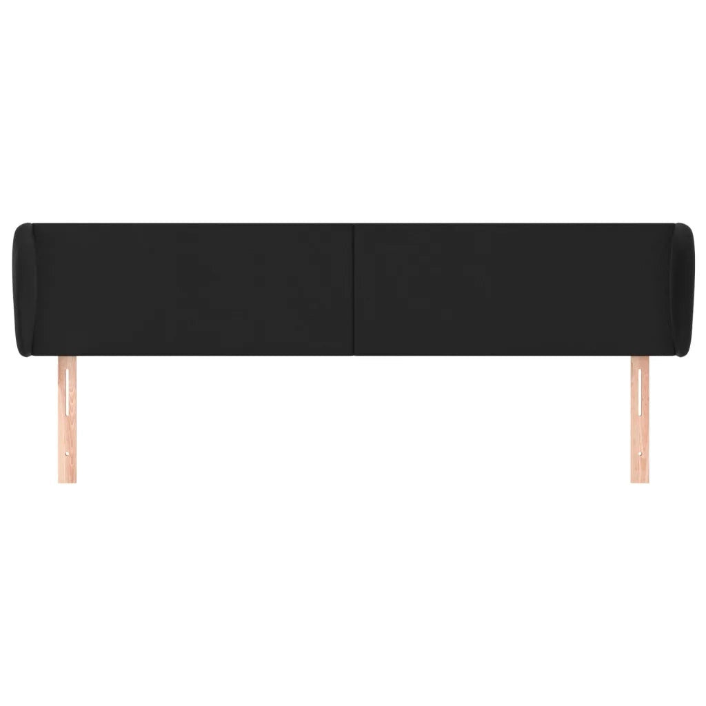 Testiera ad Orecchio-Testata con Orecchie Nera 203x23x78/88 cm in Similpelle 809367