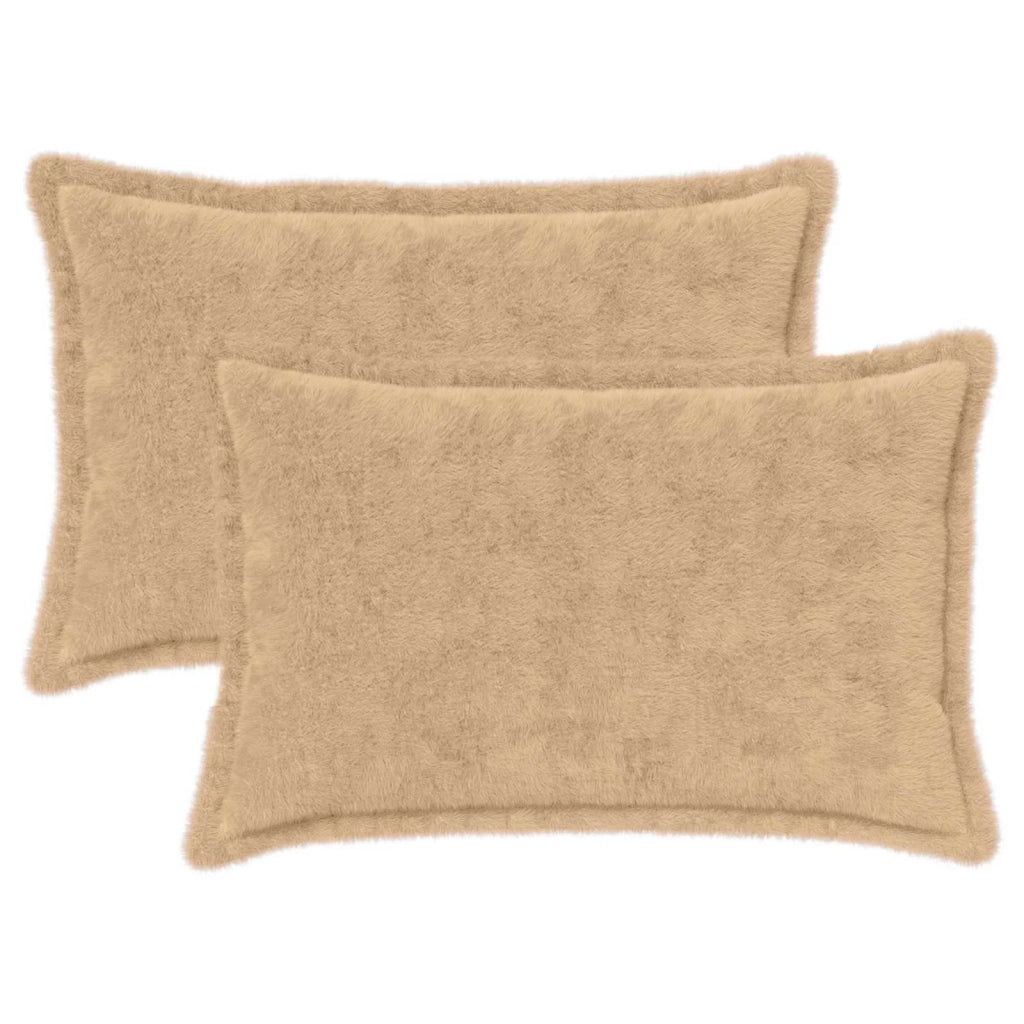 Federa 2 pz HOUTEN Crema 30 x 50 cm Pelliccia di Coniglio Finta 916315