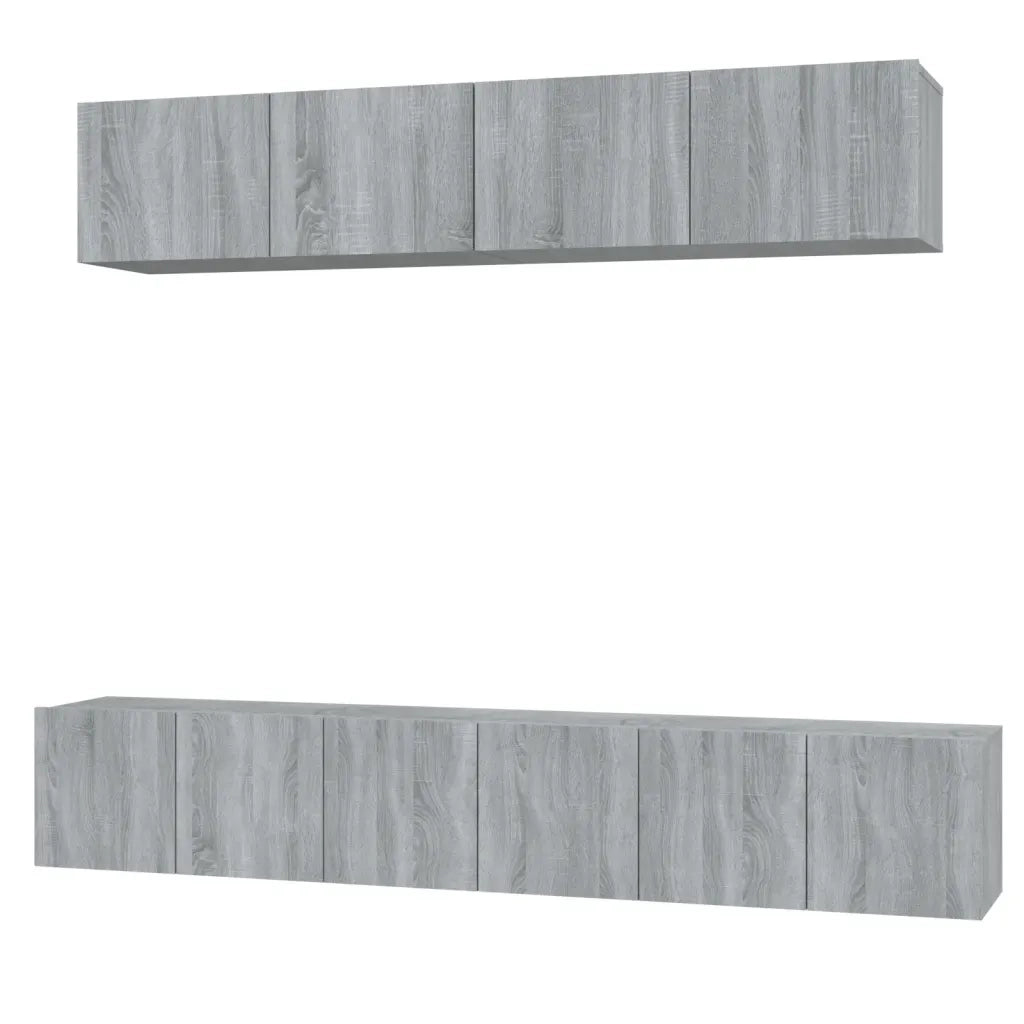 Set di Mobili Porta TV 5 pz | Armadietto TV | Mobile Porta TV Grigio Sonoma in Legno Multistrato