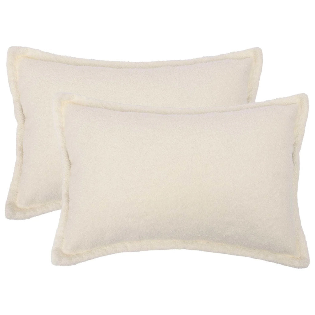 Federa 2 pcs HOUTEN Crema 50 x 80 cm Bouclé 920135