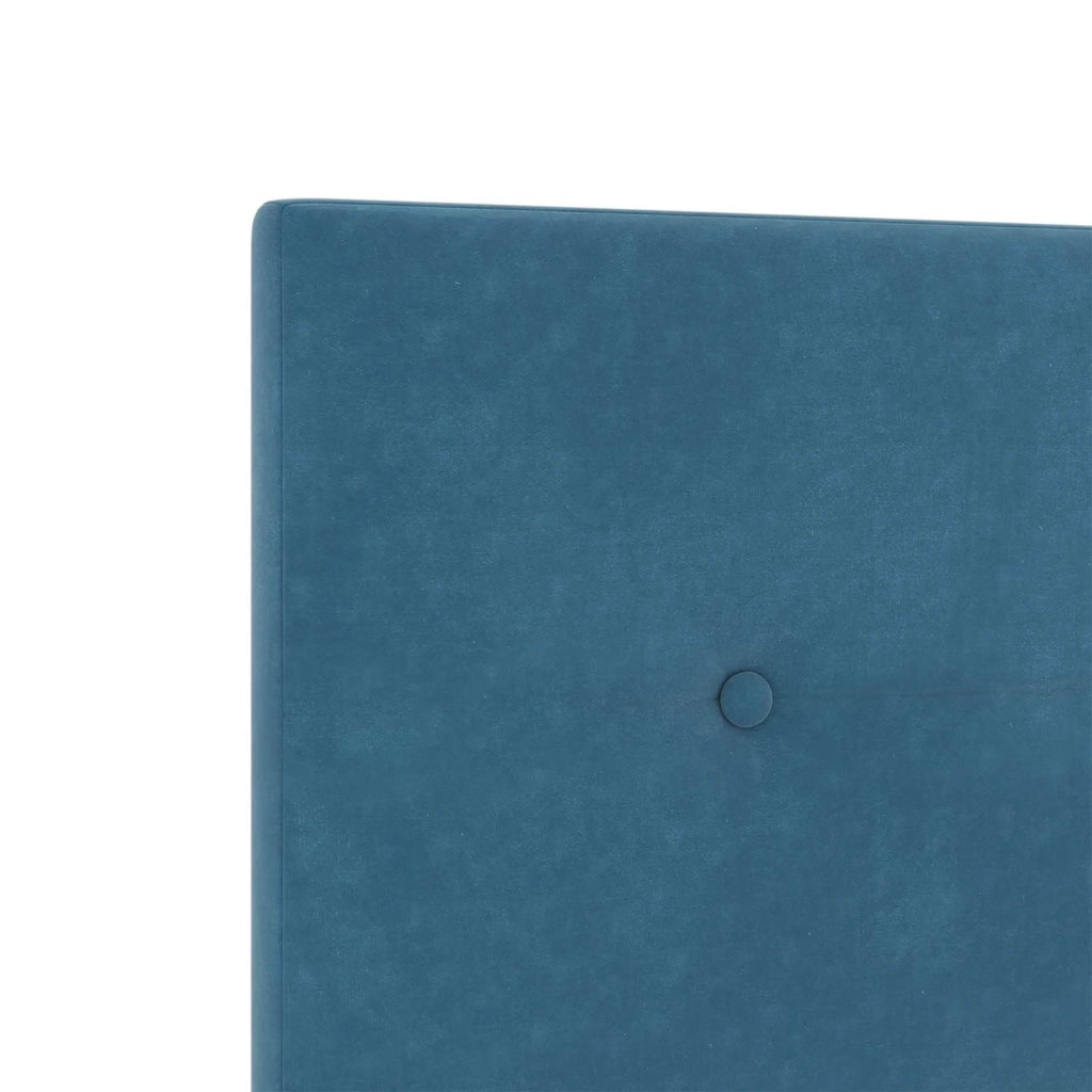 Letto Box Spring LED con Materasso Blu 160 x 200 cm Velluto 3456105