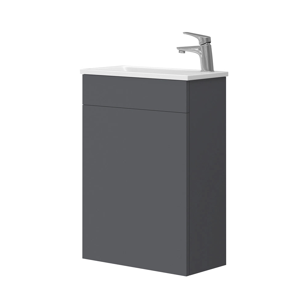 Vicco Set mobili bagno Antracite 2 parti, con lavabo