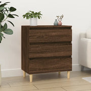 Credenza Rovere Marrone 60x35x70 cm in Legno Multistrato 823047