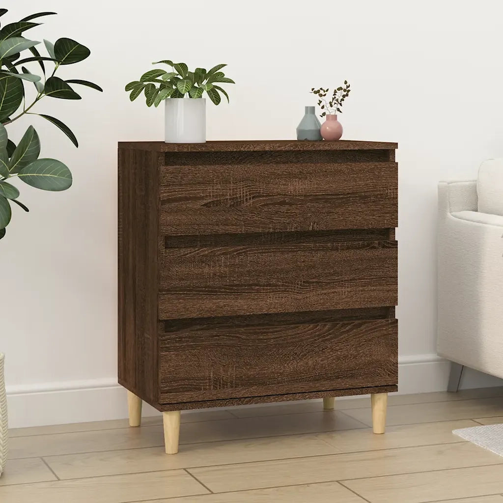 Credenza Rovere Marrone 60x35x70 cm in Legno Multistrato 823047