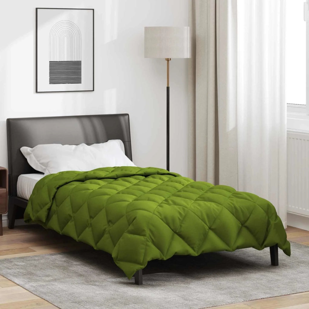 Duvet Invernale Verde 155 x 220 cm Microfibra 42025670