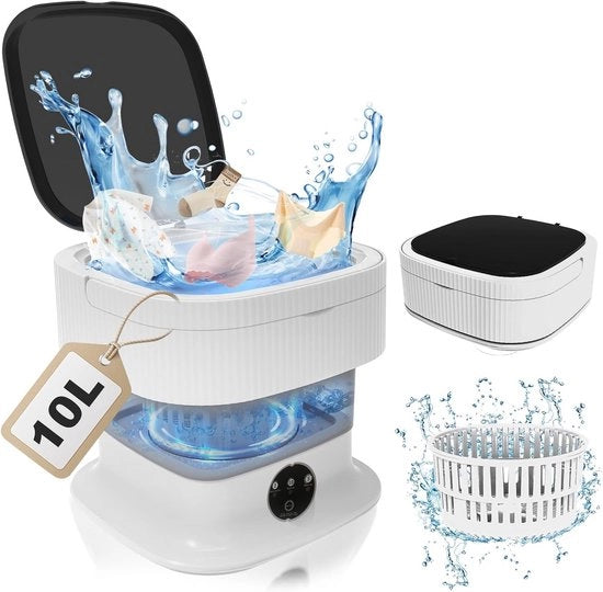 Mini Asciugatrice Portatile con Centrifuga - 10L, 40W per Viaggi e Campeggio