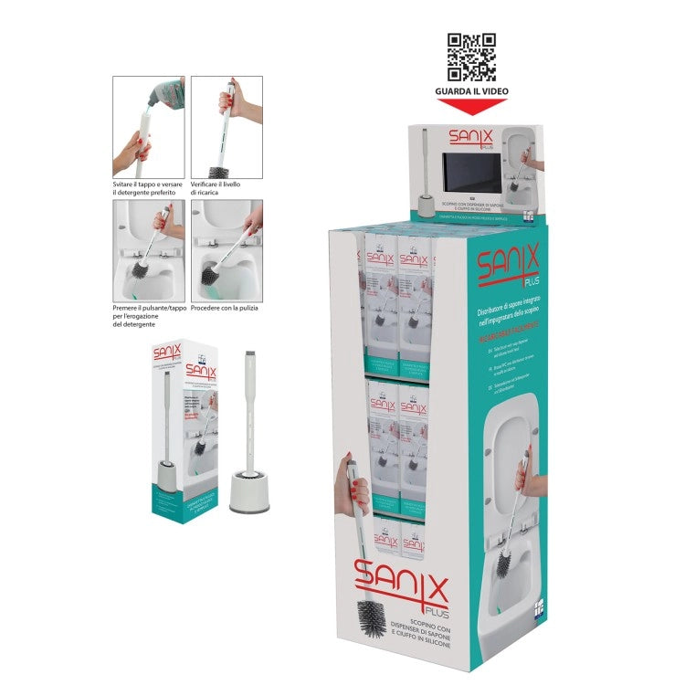 PORTASCOPINO SANIX PLUS IN SILICONE CON DISPENCER.